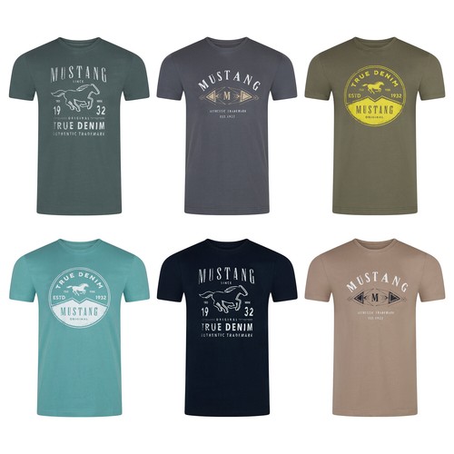 Shirt uomo mustang girocollo - mustang,