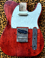 telecaster tele body rosso