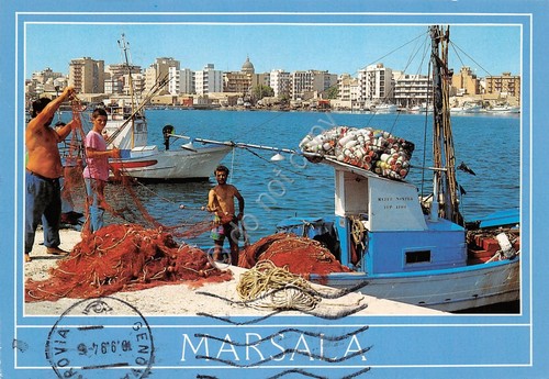 Cartolina marsala porto - cartolina,