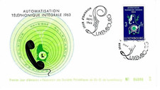 Lussemburgo 1963 Telefono,Invenzioni,Scienza,Tecnologia,Comunicazioni FDC