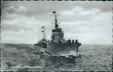 bm689 cartolina nave r.cacciatorpediniere lampo