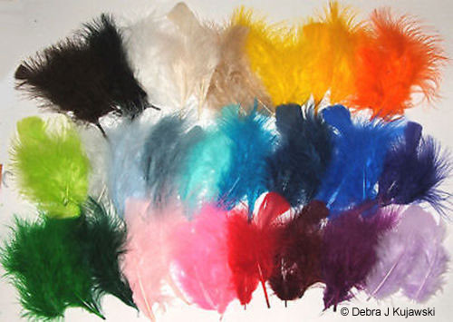 Piume marabou fluffy 1 - fluffy, 1/4