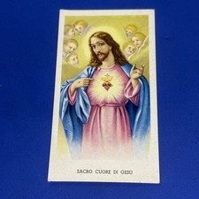 SACRO CUORE DI GESU' Santino - immagine sacra