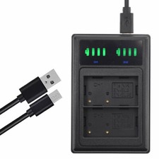 Caricabatteria LCD DUAL per