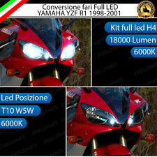 CONVERSIONE LED YAMAHA YZF R1 1998-2001 KIT LED H4 + POSIZIONE T10 6000K