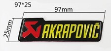 Adesivo AKRAPOVIC alta temperatura scarico terminale BMW YAMAHA APRILIA SUZUKI s