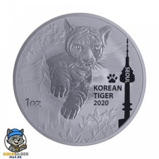 Unze silber korean tiger - oz,