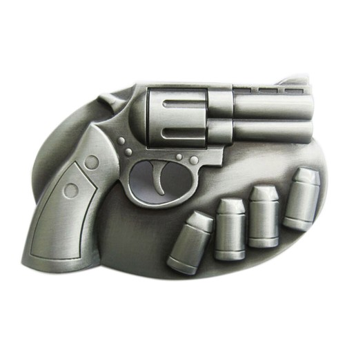 Pistol and bullets fibbia per - and,