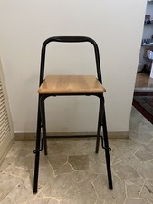 N. 4 Sgabelli Ikea Mod. Louna nero e legno naturale