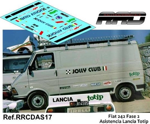 Decal calca fiat 242 - decal/calca,