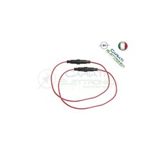 2 PEZZI PORTA FUSIBILI FUSIBILE 6X30 CON CAVO