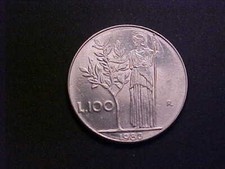 1980 Italy 100 Lira KM# 96.1-