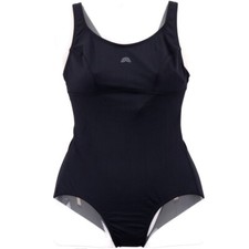 Costume donna AQUARAPID art. LUCIA costume intero CALIBRATO  nero mare/piscina