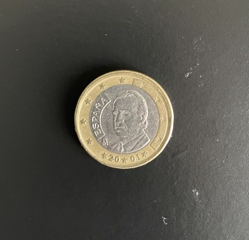 Moneta euro spagna 2001 - moneta,