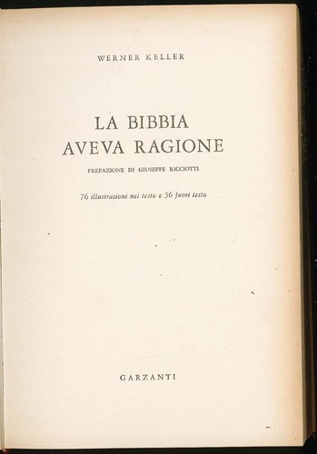 Bibbia aveva ragione - ,