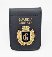 Porta placca pelle con clip - con,