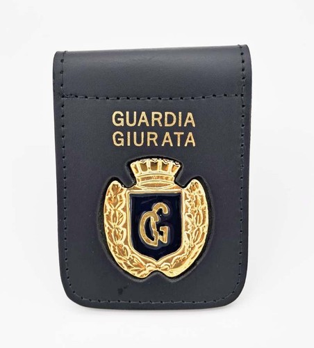 Porta placca pelle - pelle, clip
