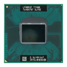 Intel Core 2 Duo T7400 2,16 GHz dual-core 4 MB socket cache M CPU SL9SE - usato