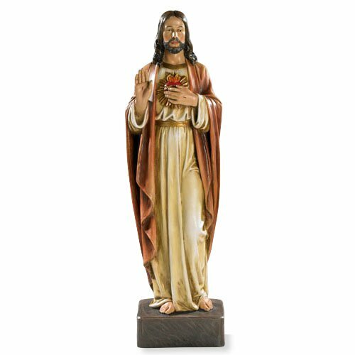 Statua sacro cuore gesù - statua,
