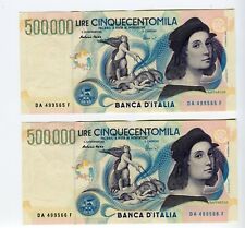 Banconote Coppia 500000 Lire