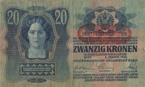 Banconota kronen 1913 - banconota, 20
