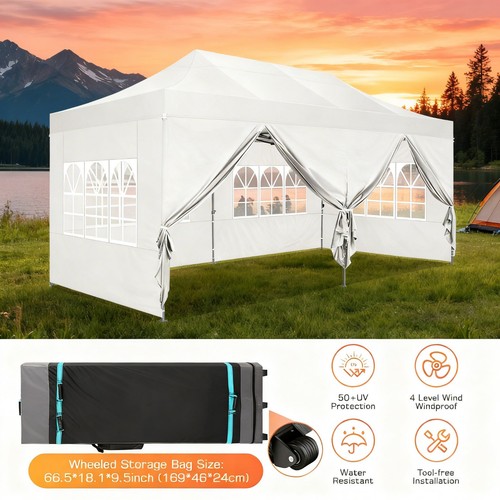 Gazebo pieghevole 3x6m - gazebo,