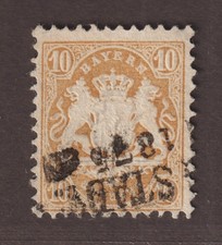 BAYERN 35, 10 Kr. Acqua z. 2, timbrato pulito, impeccabile, testato, € 340