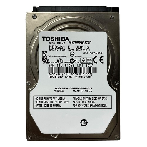 Toshiba 750 interno - toshiba, 5400