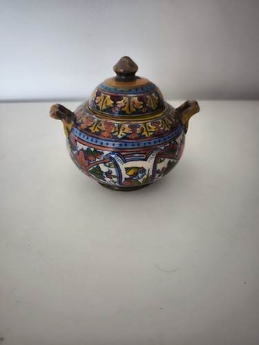 Zuccheriera ceramica maiolica