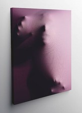 QUADRO MODERNO STAMPA TELA MODERNI QUADRI SILHOUETTE DONNA TESSUTO ARTE T713