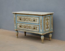 Comò cassettone piemontese Luigi XVI  intagliato e laccato stile Bonzanigo, '900