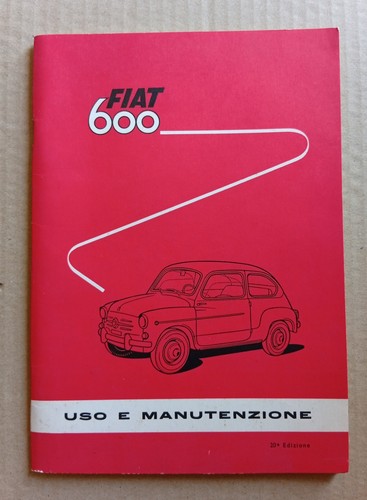 Fiat 600 libretto - 600, istruzioni