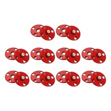 10 Set Bottoni a Scatto per Cucire, Bottoni a Pressione Chiusure a Scatto 10mm, Rosso