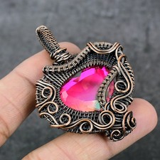 Ciondolo bicolore tormalina