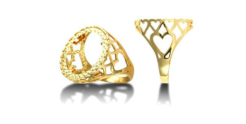 Montatura per anello mezza - montatura,