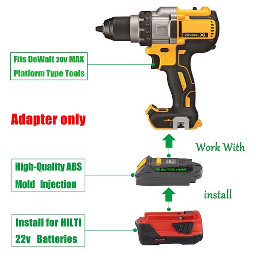 Adattatore per hilti 22v - 1,