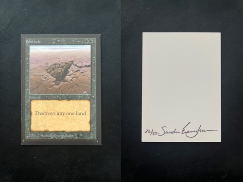 Sinkhole beta mtg artist - mtg,