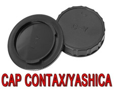 KIT CAP LENS BODY CAMERA COVER PER CONTAX YASHICA FX-D QUARTZ FX70 FX3 SUPER FX
