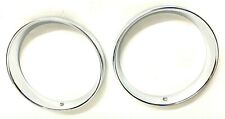 CORNICI 2 FANALI FARI ALFA ROMEO GIULIETTA TI 2S 3S 1964 CARELLO METALLO CROMATO