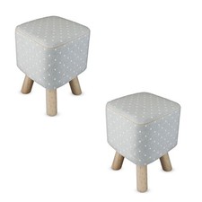 2 pouff sgabello sedia bambino