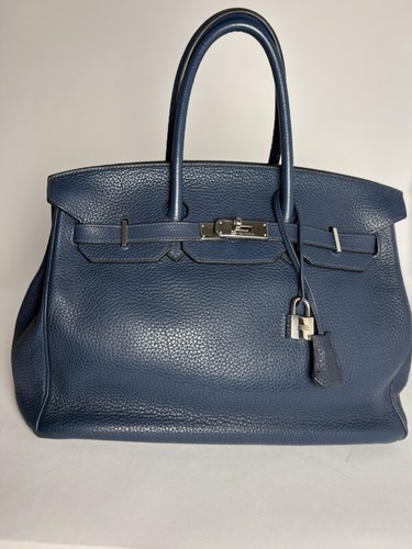 Hermès birkin bleu prusse - bleu,