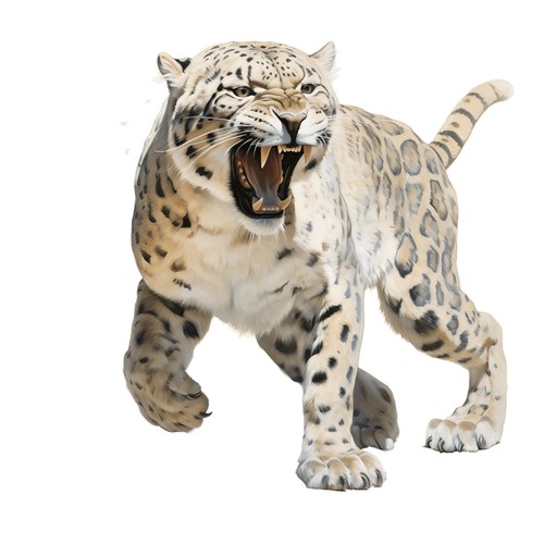 Adesivi leopardo delle - 2, nevi