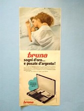 Pubblicita' Bruna Biancheria Letto Posate Advertising Werbung Vintage 1977 (A34)