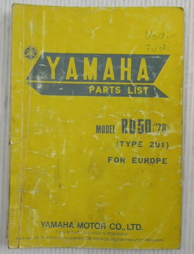 Yamaha rd50 model year 1978 - rd50,