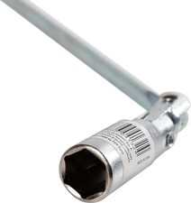 CHIAVE PER CANDELE DA 16 mm A T SNODABILE LUNGH. 500 mm CON GRAFFE INTERNE