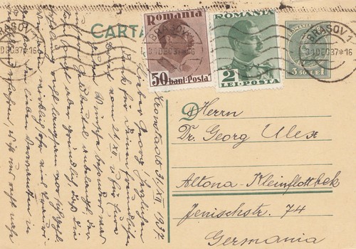 Romania 1937 intero postale - 1937:,