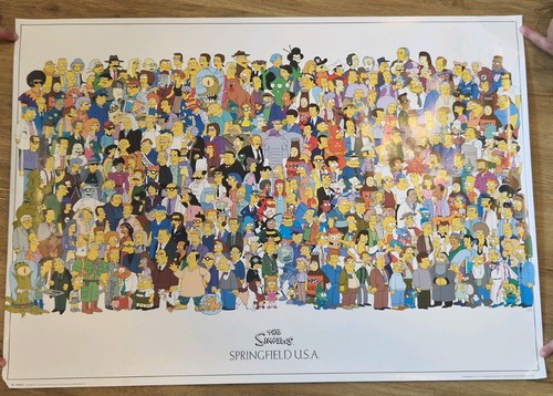 The simpsons characters poster - characters,