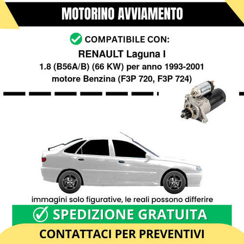 Motorino avviamento renault - avviamento,