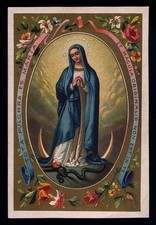 antico santino cromo-holy card