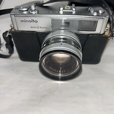Minolta Hi-Matic 9 1966 come nuova con obiettivo Rokkor PF 45 mm e custodia da campo in pelle usata in ottime condizioni